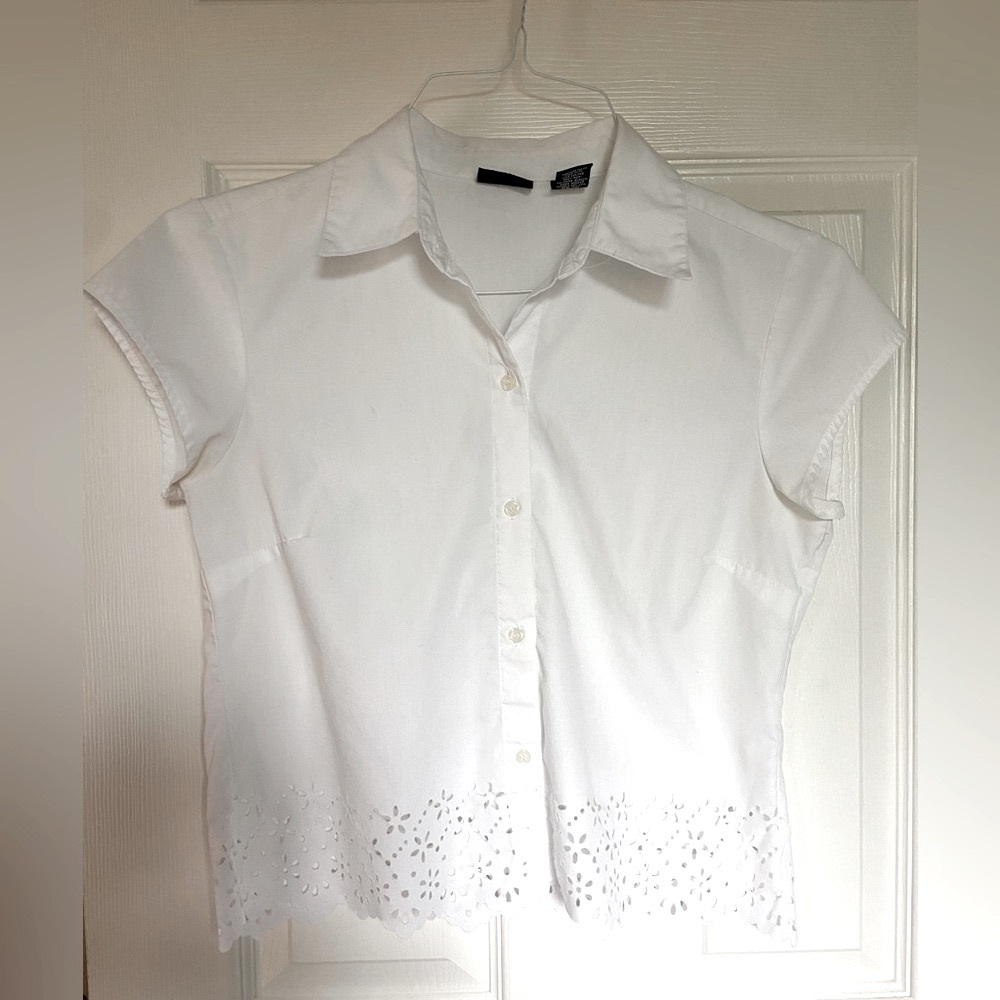 White Eyelet Blouse